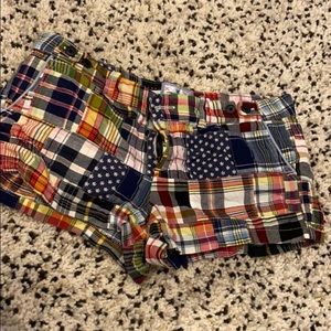🎉 Fun Plaid patch work American Eagle shorts 🎉